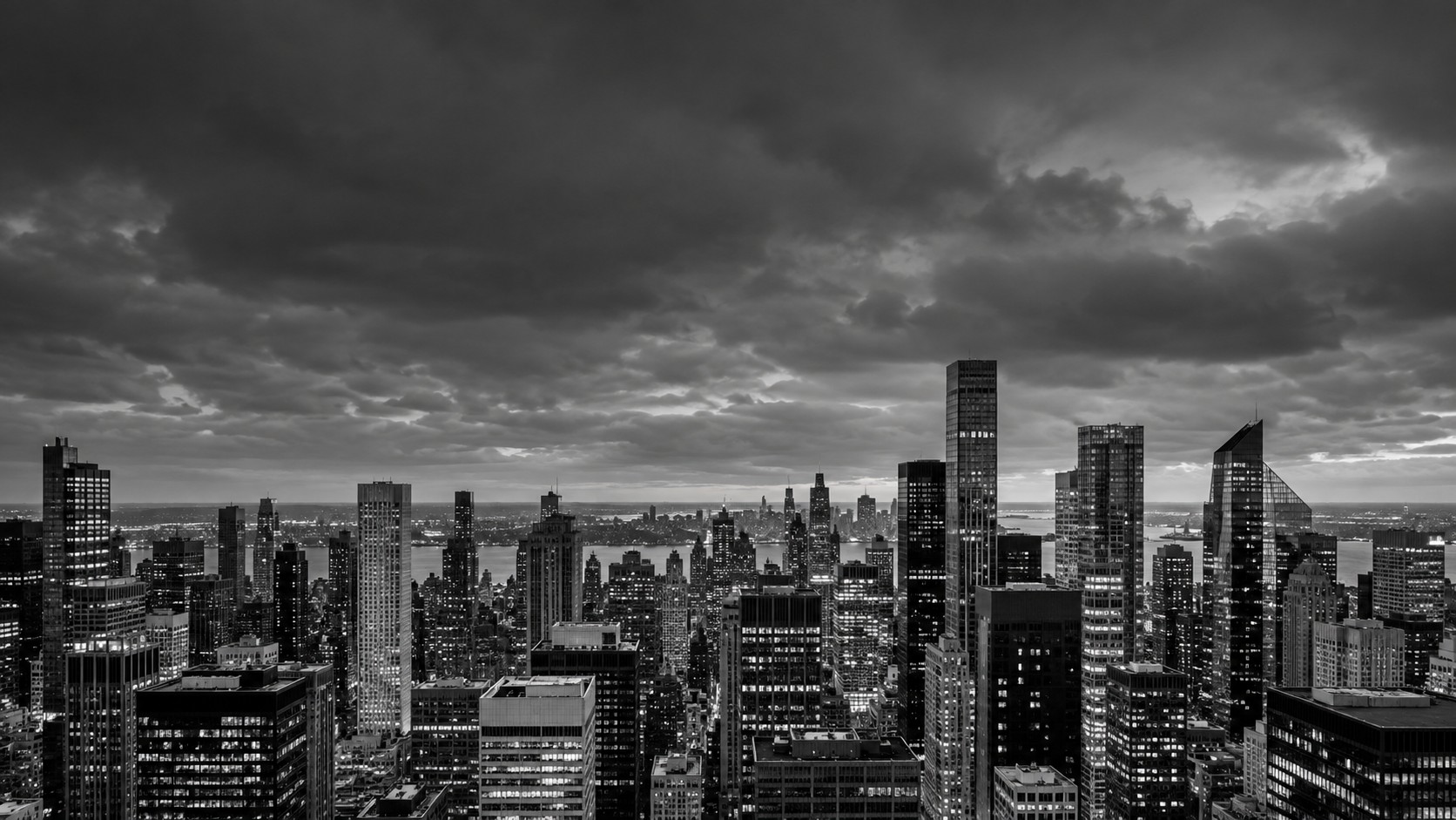A view across the financial district